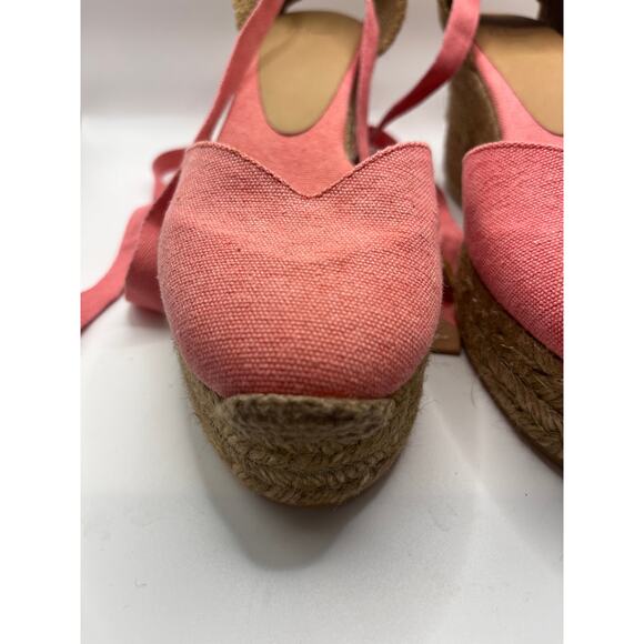 Castañer Carina Wedge Espadrille In Pink - Picture 3 of 16